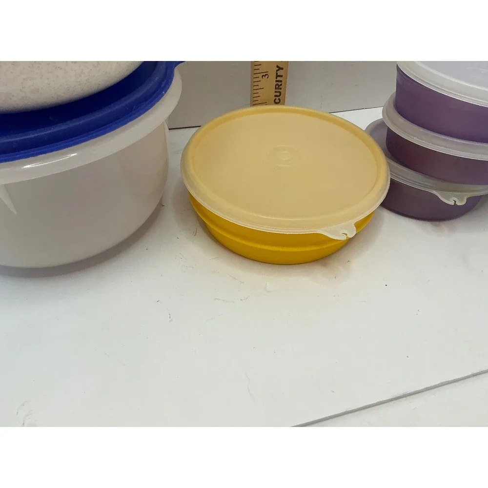 Tupperware Vintage Mixed Lot Food Storage Containers Bowls Lids Multi Color Set